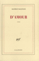 Couverture D'amour (Danièle Sallenave)