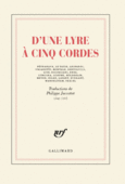 Couverture D'une lyre à cinq cordes (,Philippe Jaccottet)