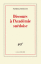 Couverture Discours à l'Académie suédoise (Patrick Modiano)