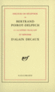 Couverture Discours de réception à l'Académie française et réponse d'Alain Decaux (Alain Decaux,Bertrand Poirot-Delpech)