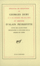 Couverture Discours de réception à l'Académie française et réponse d'Alain Peyrefitte (Georges Duby,Alain Peyrefitte)
