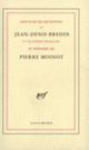 Couverture Discours de réception à l'Académie française et réponse de Pierre Moinot (Jean-Denis Bredin,Pierre Moinot)