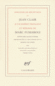 Couverture Discours de réception de Jean Clair à l'Académie Française et réponse de Marc Fumaroli (Jean Clair,Marc Fumaroli)