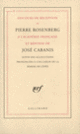 Couverture Discours de réception de Pierre Rosenberg à l'Académie française et réponse de José Cabanis (José Cabanis,Pierre Rosenberg)