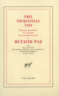 Couverture Discours prononcés à l'occasion de la remise du prix Tocqueville 1989 à Octavio Paz (,Pierre Godefroy,A.B. Heinis,François Mitterrand,Octavio Paz,Alain Peyrefitte)