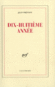 Couverture Dix-huitième année (Jean Prévost)