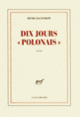 Couverture Dix jours «polonais» (Henri Raczymow)