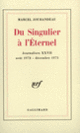 Couverture Du Singulier à l'Éternel (Marcel Jouhandeau)