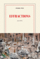 Couverture Effractions (Pierre Péju)