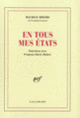 Couverture En tous mes états (François Duret-Robert,Maurice Rheims)