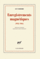 Couverture Enregistrements magnétiques (Guy Debord)