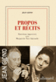 Couverture Entretiens avec Jean Amrouche et Taos Amrouche (Jean Giono)