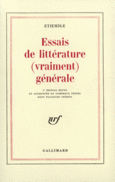 Couverture Essais de littérature (vraiment) générale ()