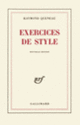Couverture Exercices de style (Raymond Queneau)