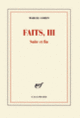 Couverture Faits, III (Marcel Cohen)