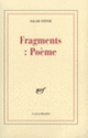 Couverture Fragments : Poème (Salah Stétié)