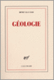 Couverture Géologie (Henry Bauchau)