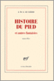 Couverture Histoire du pied et autres fantaisies (J. M. G. Le Clézio)