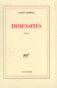 Couverture Immensités (Sylvie Germain)
