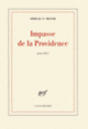 Couverture Impasse de la Providence/Jours de fête (Shmuel T. Meyer)