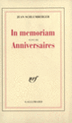Couverture In memoriam / Anniversaires (Jean Schlumberger)