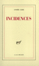 Couverture Incidences (André Gide)