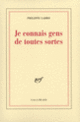 Couverture Je connais gens de toutes sortes (Philippe Labro)