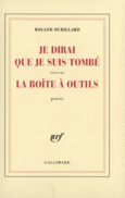 Couverture Je dirai que je suis tombé/La boîte à outils ()