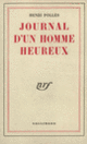 Couverture Journal d'un homme heureux (Henri Pollès)