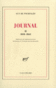 Couverture Journal, II (Guy de Pourtalès)