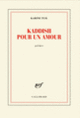Couverture Kaddish pour un amour (Karine Tuil)