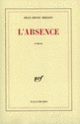 Couverture L'absence (Jean-Denis Bredin)