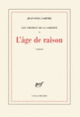 Couverture L'âge de raison (Jean-Paul Sartre)