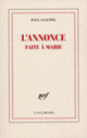 Couverture L'Annonce faite à Marie (Paul Claudel)