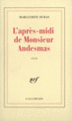 Couverture L'Après-midi de Monsieur Andesmas (Marguerite Duras)