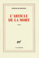 Couverture L'article de la mort (Étienne de Montety)