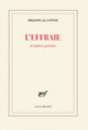Couverture L'Effraie et autres poésies (Philippe Jaccottet)