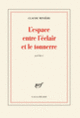 Couverture L'espace entre l'éclair et le tonnerre (Claude Minière)