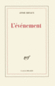 Couverture L'événement (Annie Ernaux)