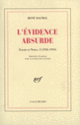 Couverture L'Évidence absurde (René Daumal)