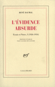 Couverture L'Évidence absurde ()