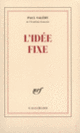 Couverture L'Idée fixe ou Deux hommes à la mer (Paul Valéry)