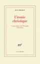 Couverture L'ironie christique (Jean Grosjean,Saint Jean)