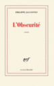 Couverture L'Obscurité (Philippe Jaccottet)