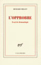 Couverture L'opprobre (Richard Millet)