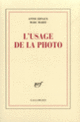 Couverture L'usage de la photo (Annie Ernaux,Marc Marie)