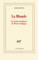 Couverture La Blonde (Lydie Dattas)