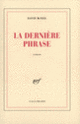 Couverture La Dernière Phrase (David McNeil)