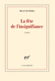 Couverture La fête de l'insignifiance (Milan Kundera)