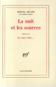 Couverture La Nuit et les sources / Je vous écris ()